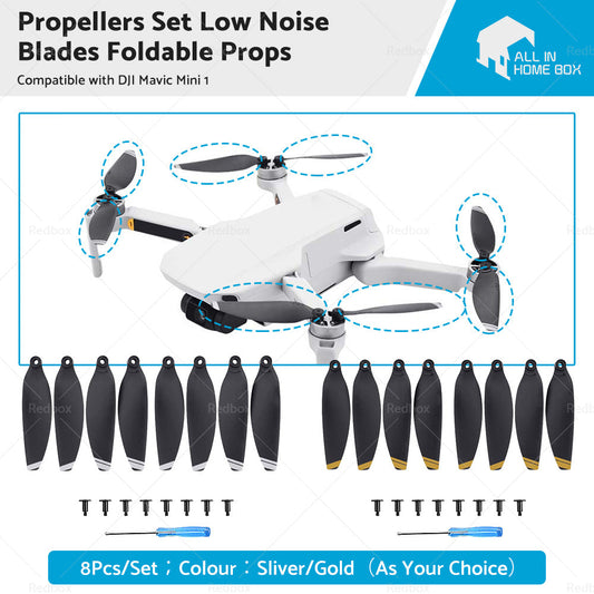 8x Propellers Set Low Noise Blades Foldable Props Suitable For DJI Mavic Mini 1-0