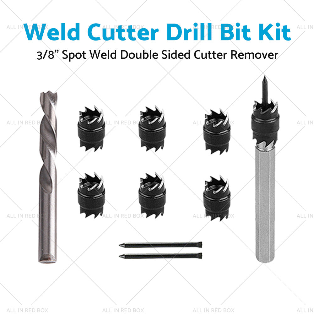 1 Set 3 8inch Spot Weld Double Sided Cutter Remover HSS Drill Bit Welder Cut Tool-4