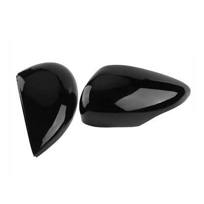Left and Right Wing Mirror Cover Gloss Black Suitable For Ford Fiesta MK7 2008-2017-3