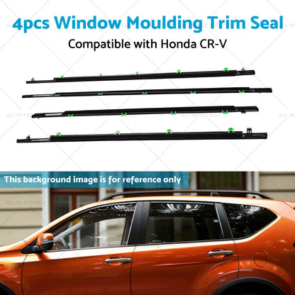 Black Weatherstrip Window Moulding Trim Seal Suitable For Honda CR-V CRV 07-11-3