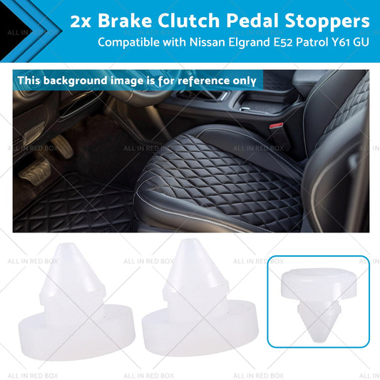 2x Brake Clutch Pedal Stoppers Suitable for Patrol Y61 GU Nissan Elgrand E52-0