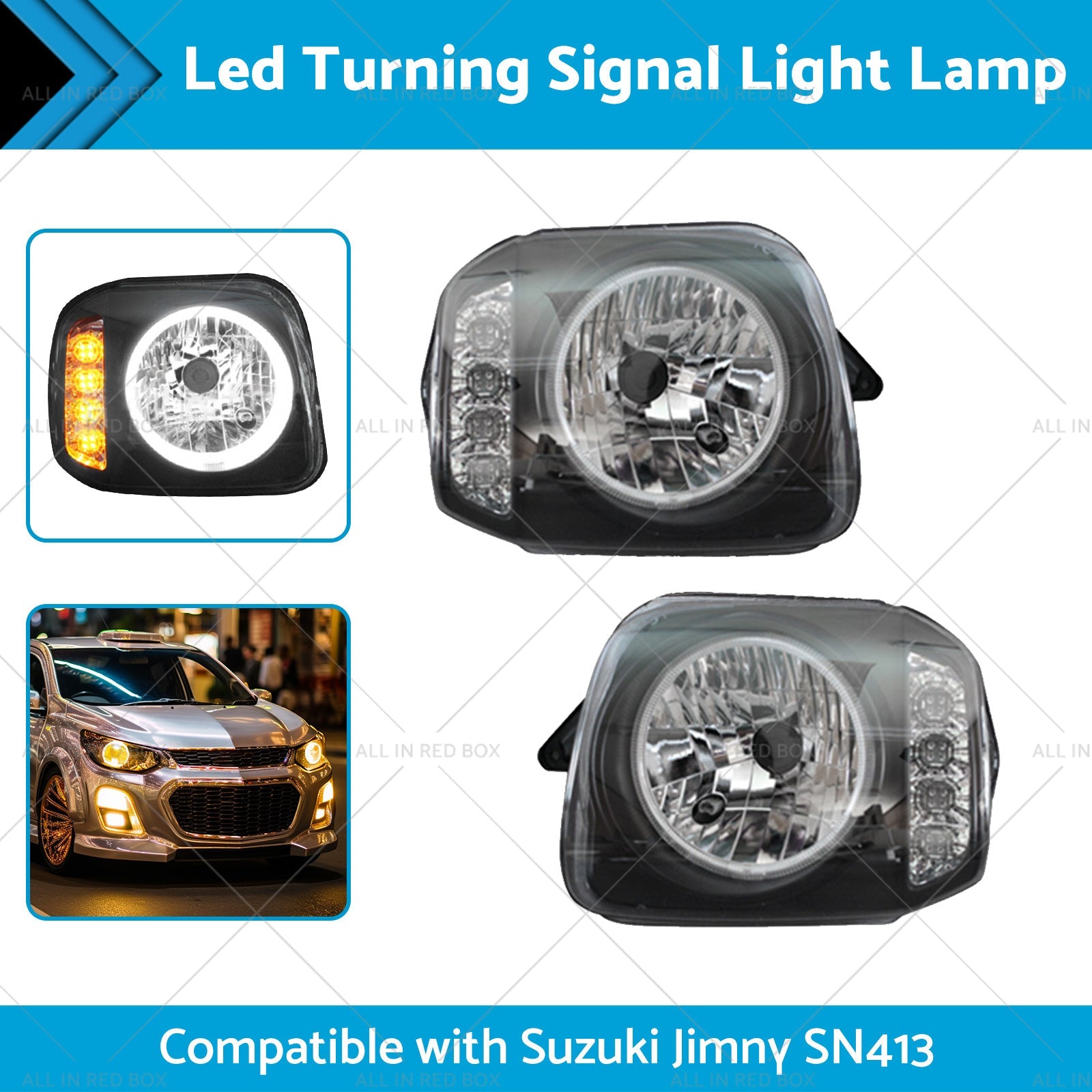 Led Turning Signal Light Lamps  Angel Eyes  Suitablefor Suzuki Jimny SN413 98-17-1