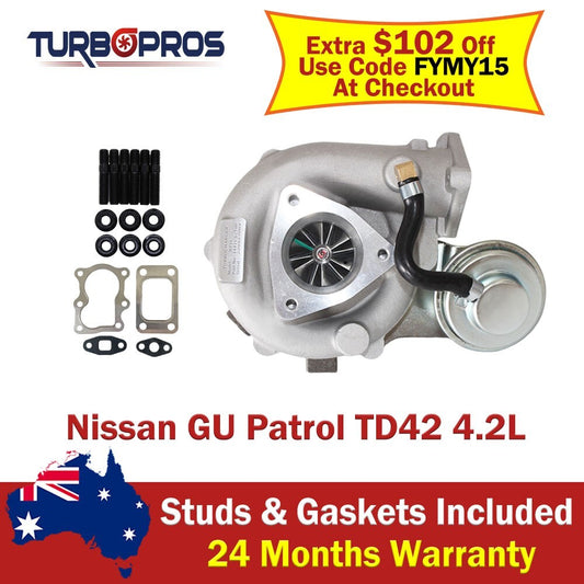 Premium Billet Turbo Charger for Nissan Patrol GU Y61 TD42 4.2L HT18