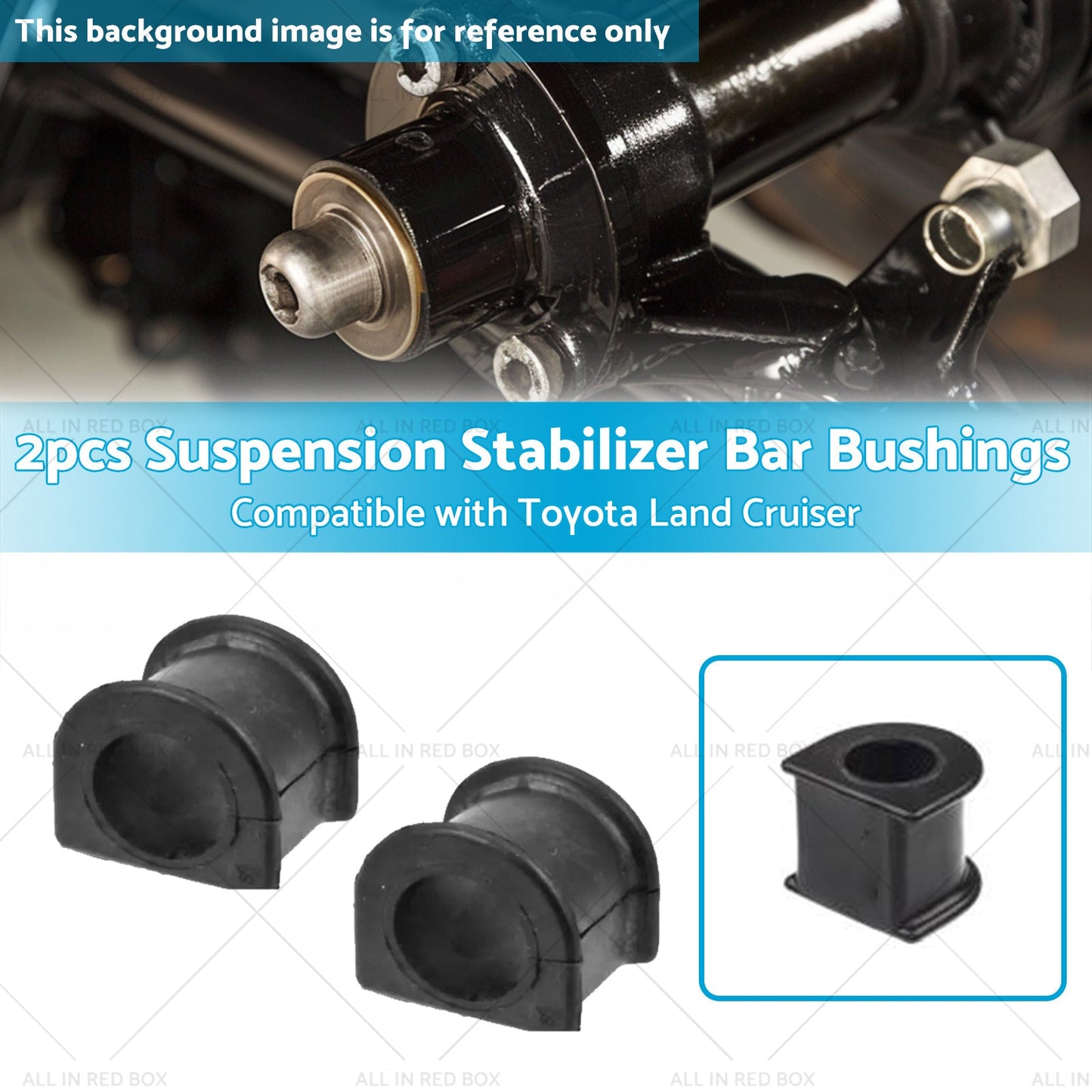 2PCS Suspension Stabilizer Bar Bushings Suitable for Toyota Land Cruiser 93-97-2
