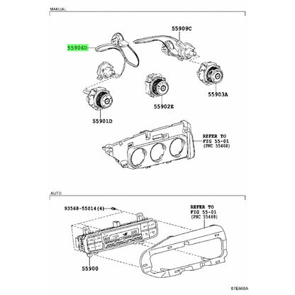 5590626060 Heater Button Switch Control Cable Suitable For Toyota RAV4 Hilux-2