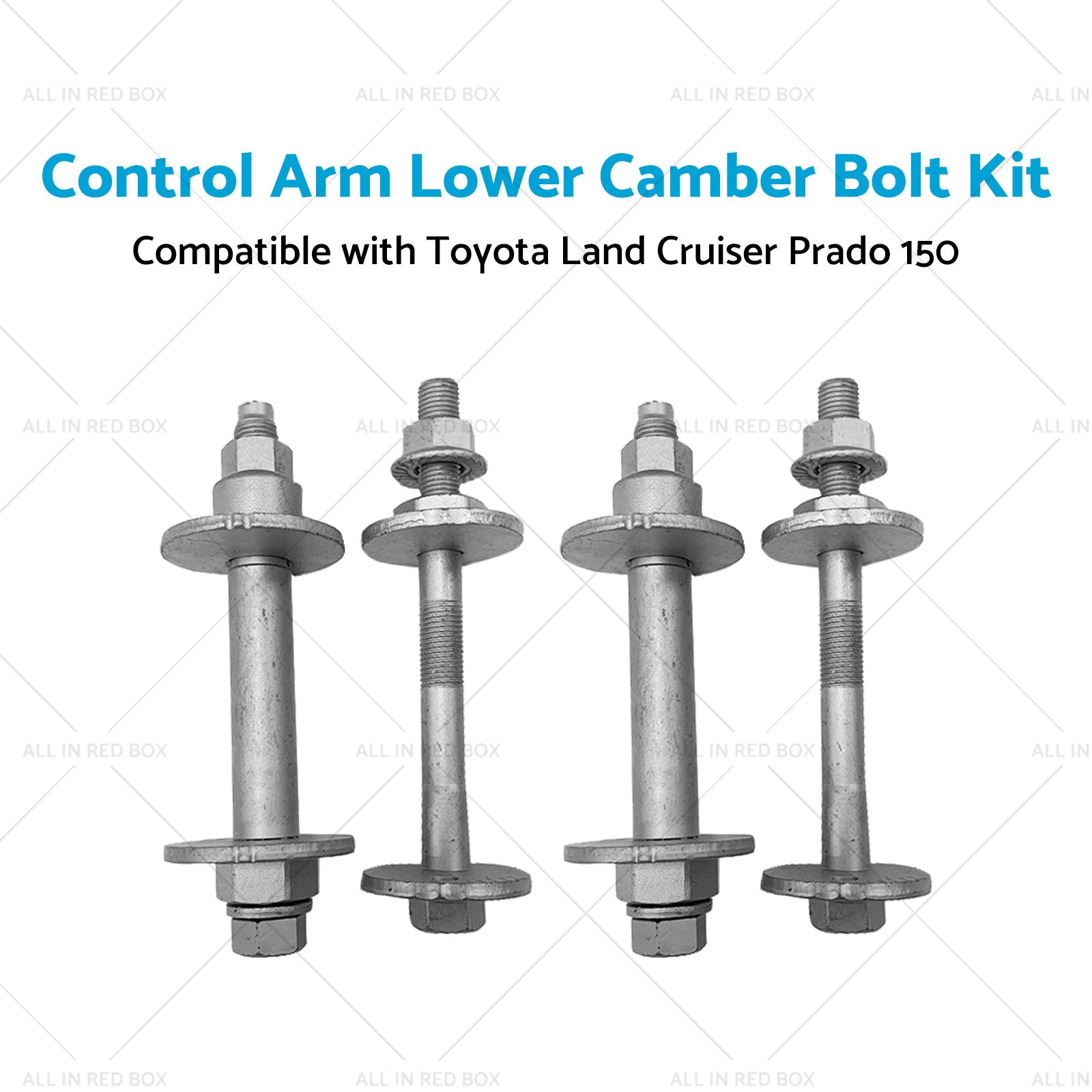 4x Control Arm Lower Camber Bolt Kit Suitable for Toyota Land Cruiser Prado 150-1
