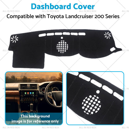 Dash Mat Suitable for Toyota Landcruiser 200 Series ,Series 3 VX GXL 2015-2021-4