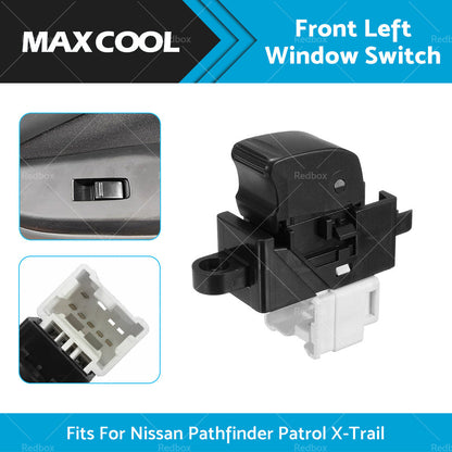 Front Left Window Switch Fits For Nissan Pathfinder Patrol X-Trail 25411-0V000-1