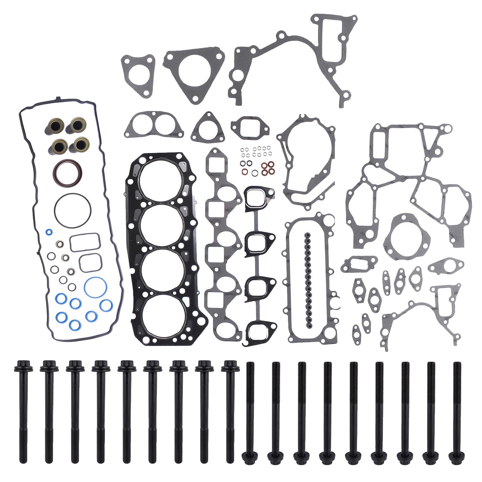 VRS Head Gasket Kit & Bolt Set Suitable for Toyota Hilux HiAce Prado 3.0 1KD-FTV-0