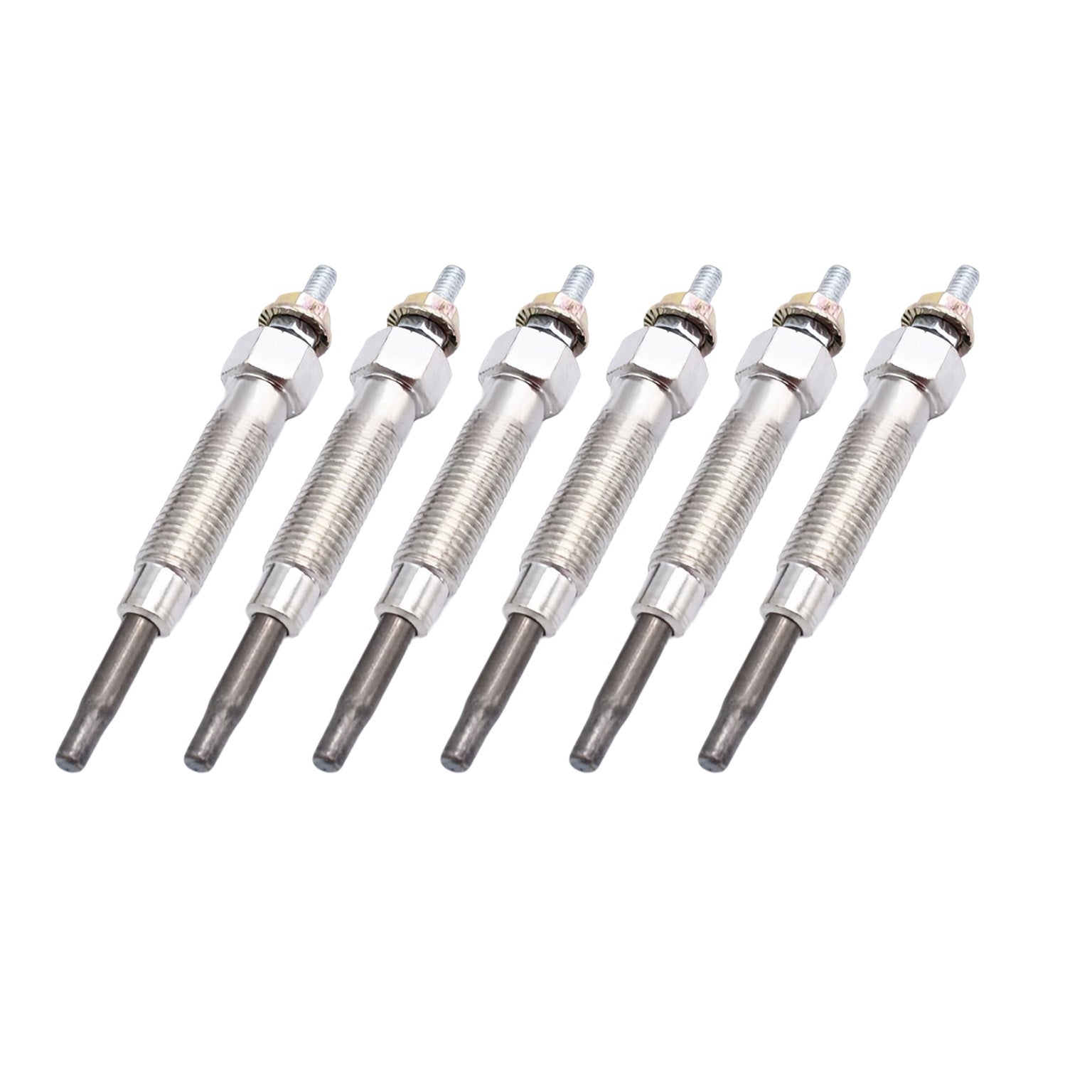 6Pcs Glow Plugs Suitable for Nissan Patrol IV GU Y61 1997~00 RD28Ti 2.8L TD 6cyl-0