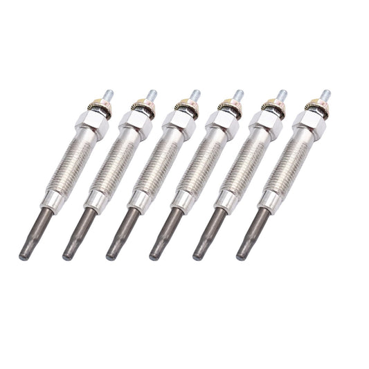6Pcs Glow Plugs Suitable for Nissan Patrol IV GU Y61 1997~00 RD28Ti 2.8L TD 6cyl-0
