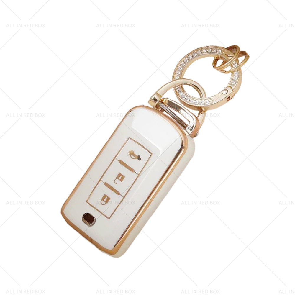 TPU Remote Key Fob Case Cover Shell Fits For Mitsubishi ASX Lancer-ex Outlander-3
