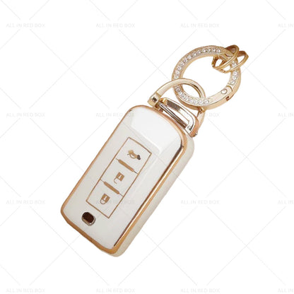 TPU Remote Key Fob Case Cover Shell Fits For Mitsubishi ASX Lancer-ex Outlander-3