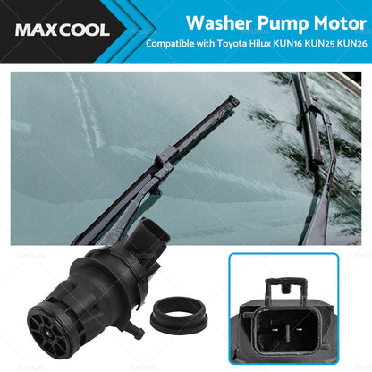 Wiper Windscreen Washer Pump Motor Suitable for Toyota Hilux KUN16 KUN25 KUN26-0