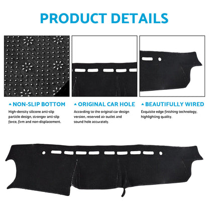 Non-Slip Dash Mat Suitable For Suzuki Jimny 2019-2022 Dashboard Cover Black-3