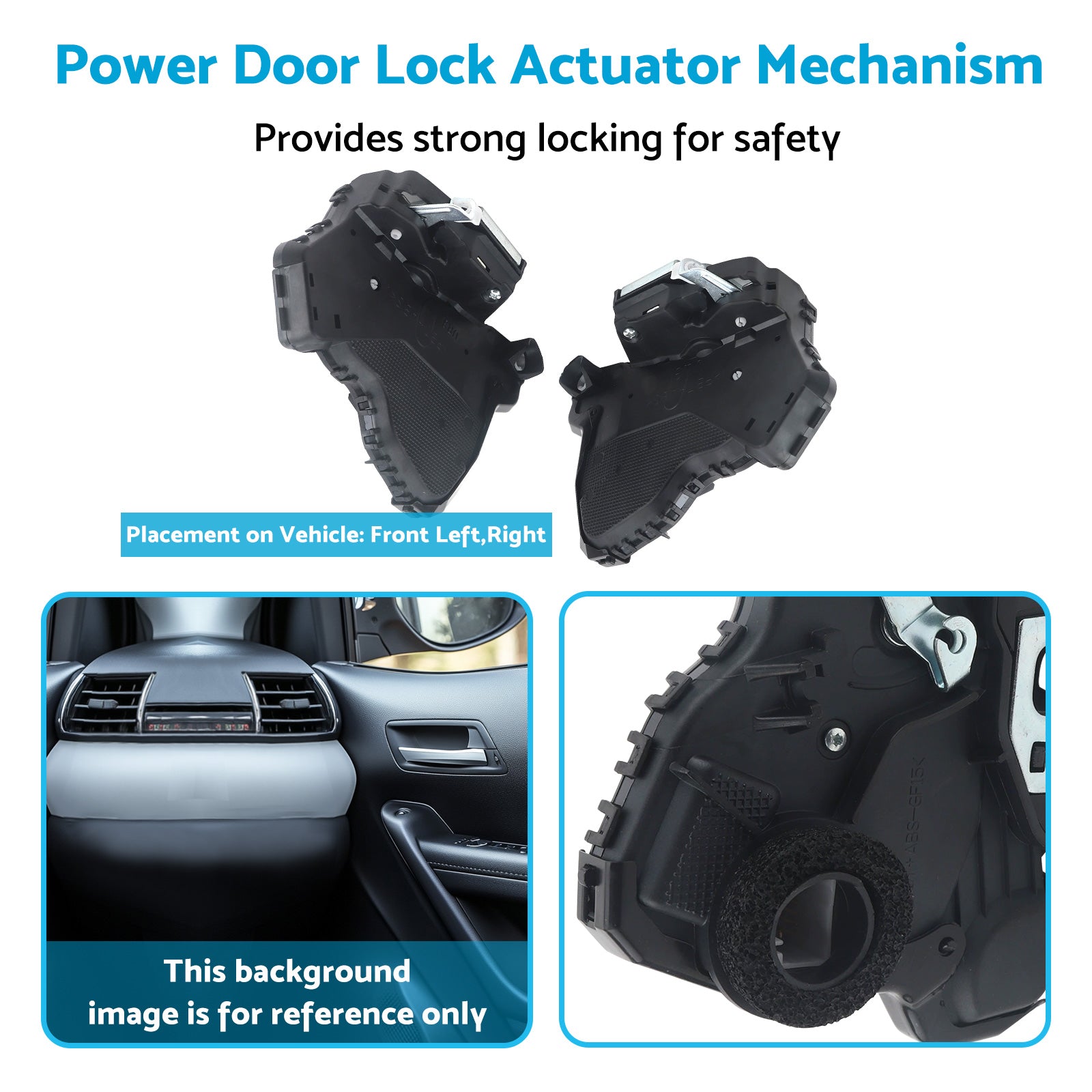 Front LH+RH Power Door Lock Mechanism Assy Suitable For Toyota Hilux KUN26 GGN25-4