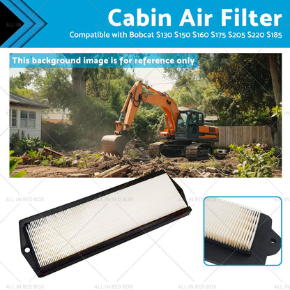 Cabin Air Filter Suitable for Bobcat 6678207 S220 S185 S130 S150 S160 S175 S205-0