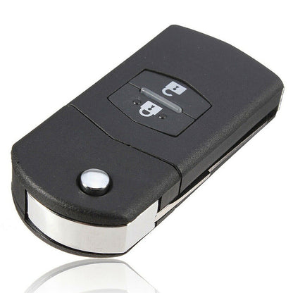 1x 2-Buttons Car Key Case Cover Shell Suitable For Mazda 3 5 6 RX7 RX8 BT50-3