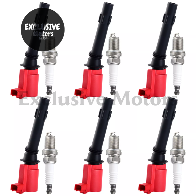 6X Ignition Coil & Spark Plugs For Ford Falcon Ba Bf 2002-2008