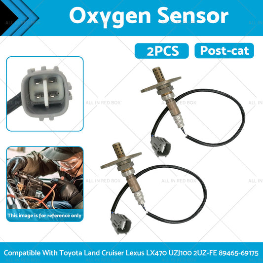 2Pcs Oxygen Sensor Suitable For Toyota Land Cruiser Lexus LX470 UZJ100 2UZ-FE-0