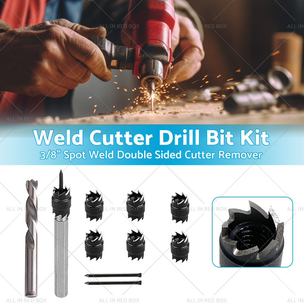 1 Set 3 8inch Spot Weld Double Sided Cutter Remover HSS Drill Bit Welder Cut Tool-1