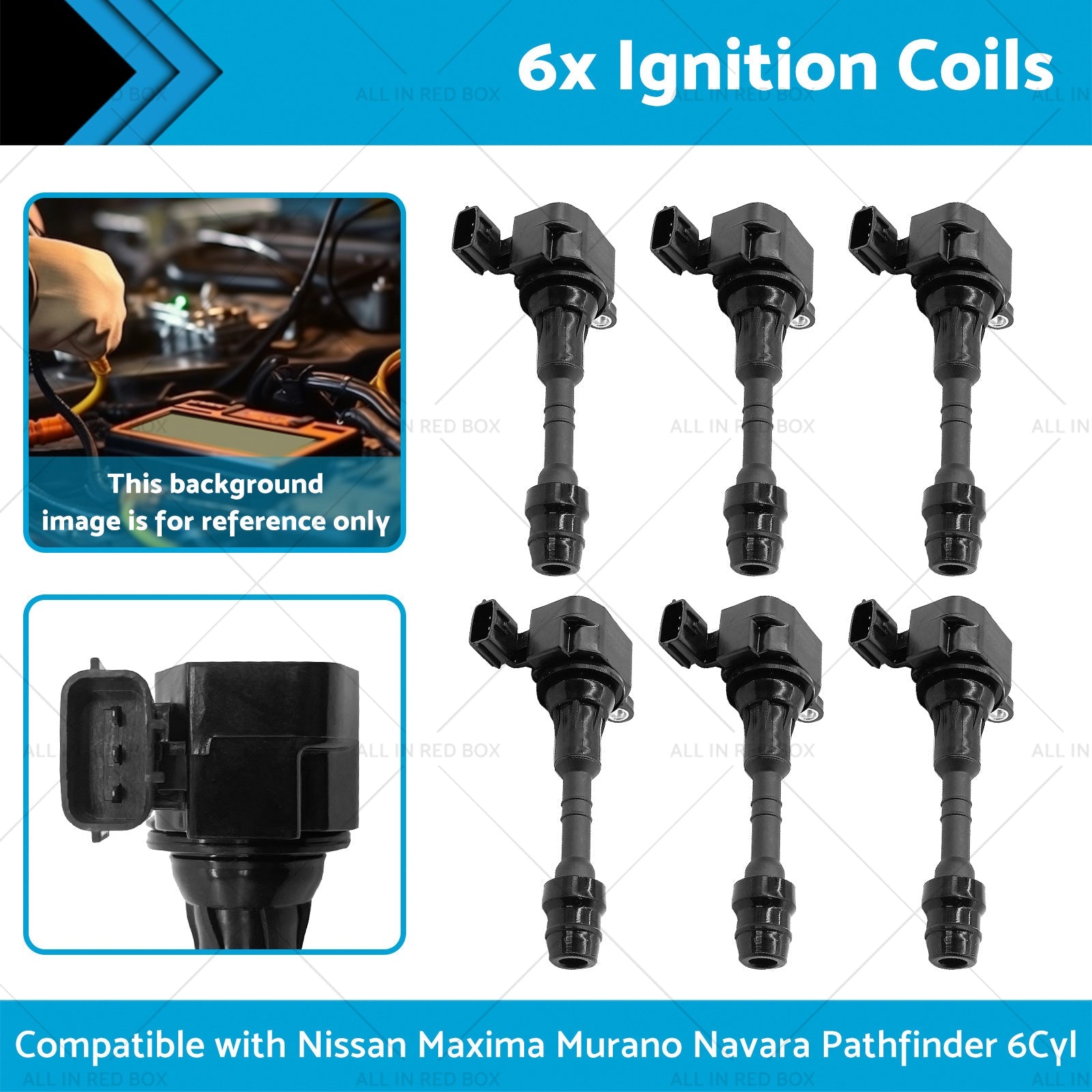 Ignition Coils Suitable for Nissan Navara Pathfinder Maxima Murano 6Cyl 3. 5 4. 0L-1