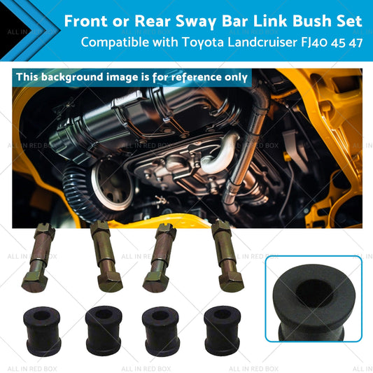 4 Set Sway Bar Link Bush Front or Rear Suitablefor Toyota Landcruiser FJ40 47 45-0