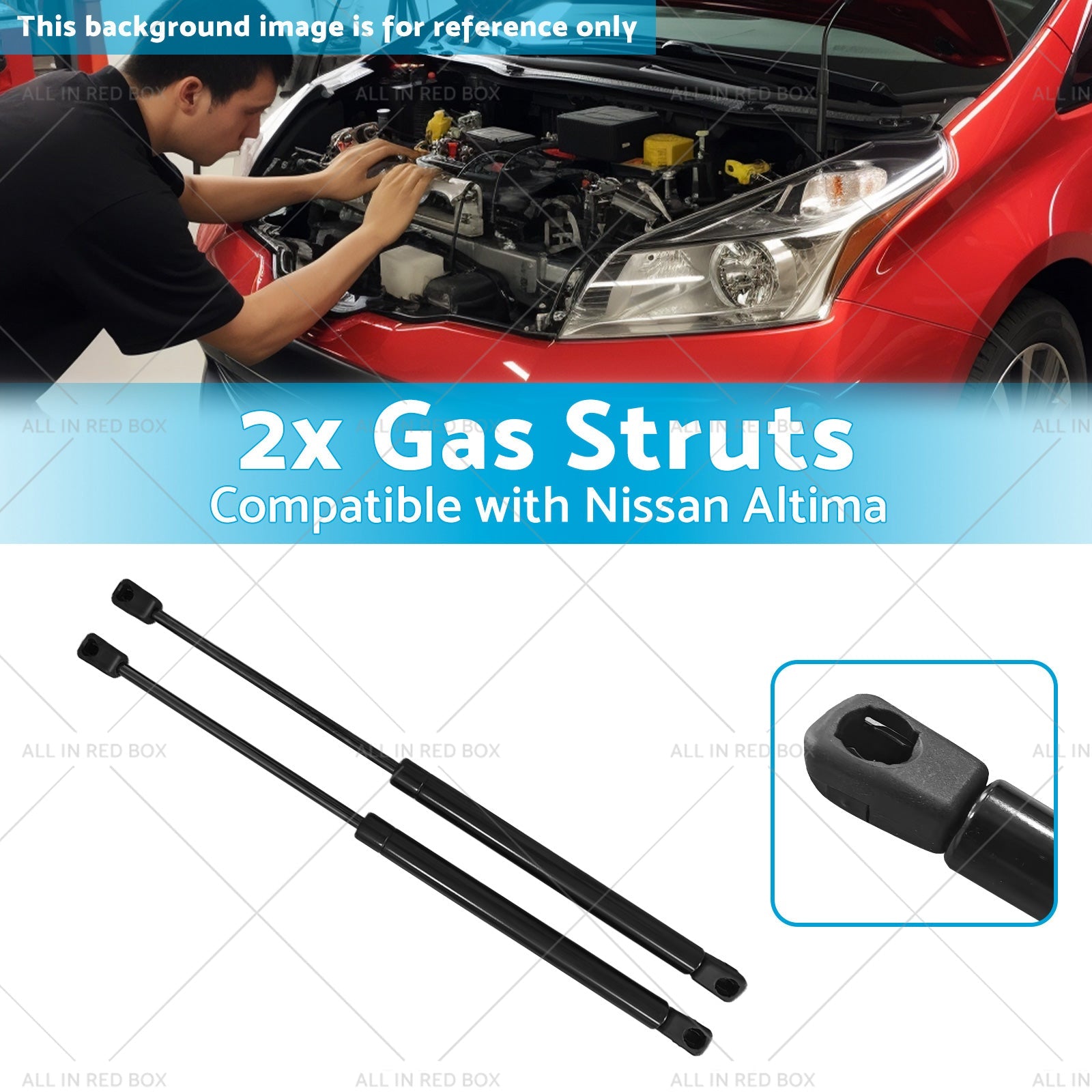2x Gas Struts Suitable for Nissan Altima Bonnet L33 3TSOA 268N 2013-2018-2