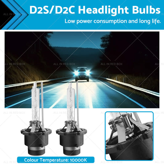 D2S D2C 10000K H or D HID Xenon Headlight Bulbs Suitable For Honda Subaru Mazda-0