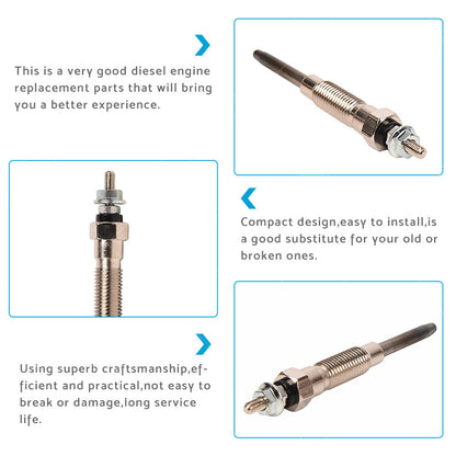 4x Glow Plug Suitable For Toyota Hilux LN106 LN107 LN111 LN85 LN86 LN147 LN167-1