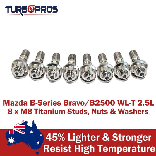 Titanium Exhaust Manifold Stud Kit for Mazda B-Series Bravo / B2500 WL-T 2.5L