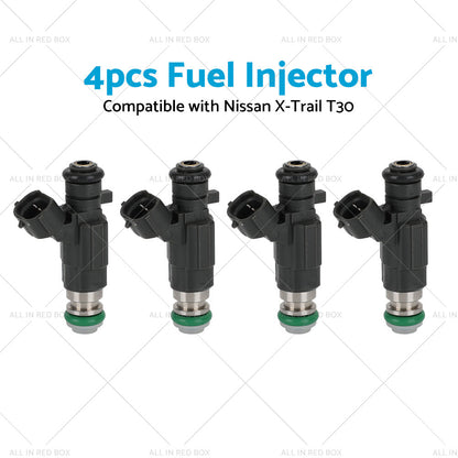 4PCS Fuel Injector Suitable for Nissan X-Trail T30 QR25 2. 5L 4 CYL 2001-2005-1