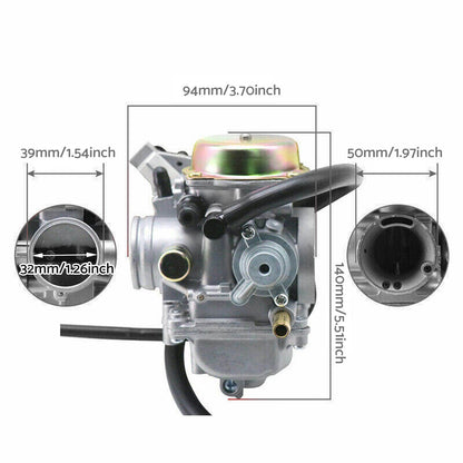 Carburetor Suitable For Suzuki Eiger 400 LTF400 LTF400F 2x4 4x4 Manual 02-07-0