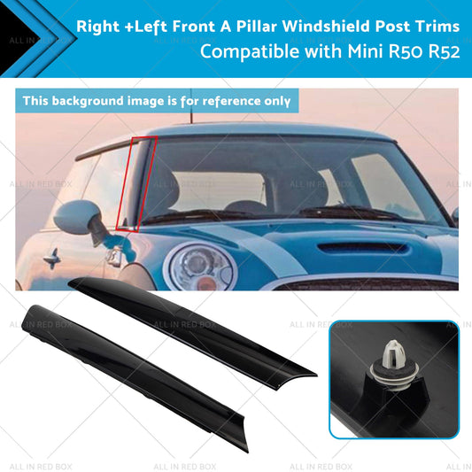 LeftRight Windshield A Pillar Post Trim Molding Suitable for Mini Cooper 02-08
