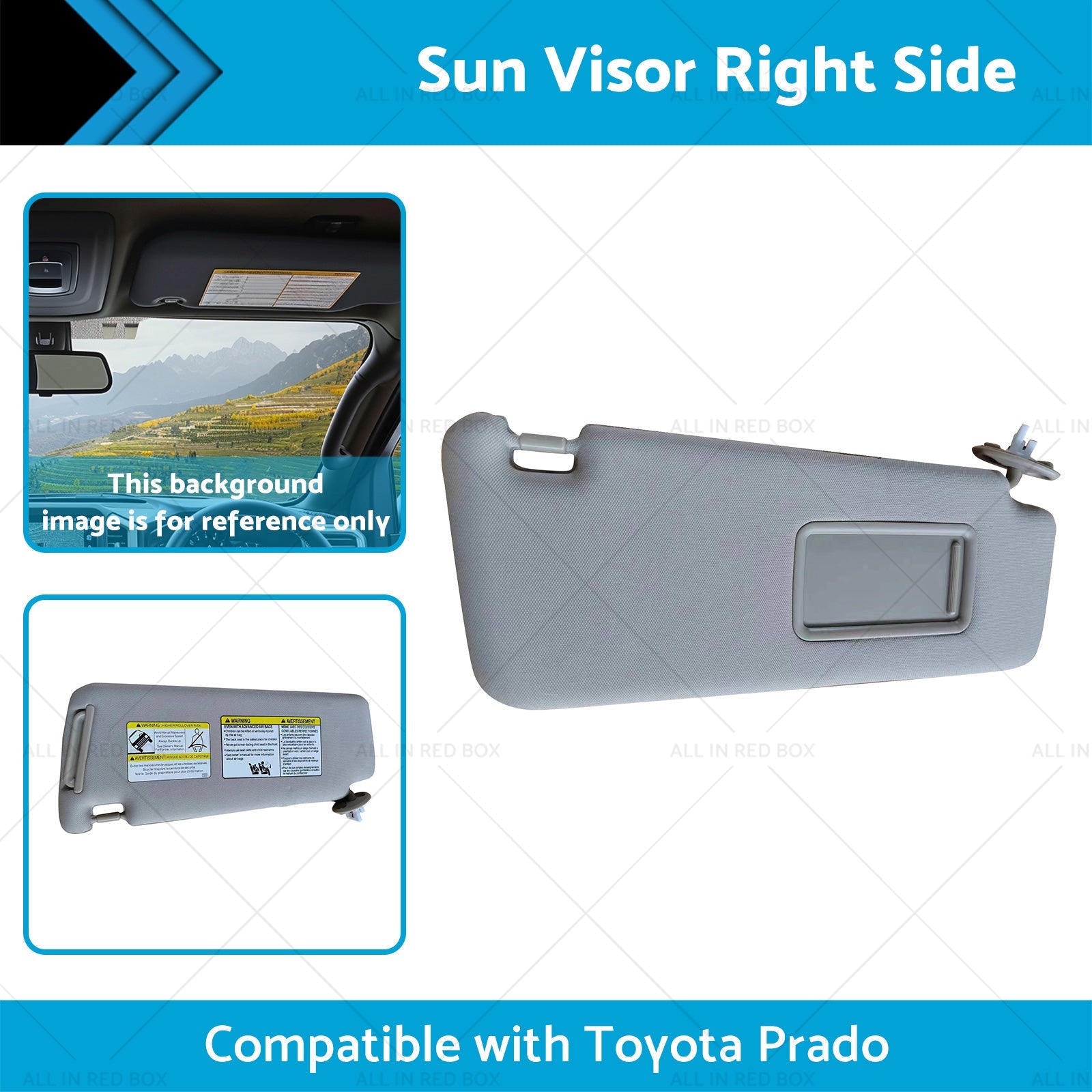 7431035A90B1 Sun Visor Right Side Suitable for Toyota Prado 10-23 74310-35A90-B1-1