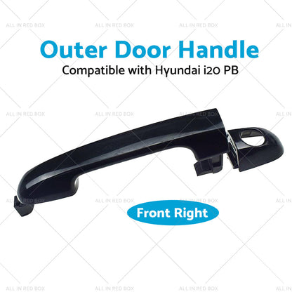 Front Right Exterior Outer Door Handle Suitable for Hyundai i20 PB 2009-2015