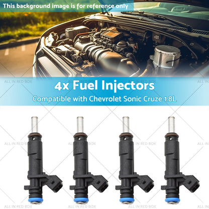 55570284 2173433 4x Fuel Injectors Suitable for Chevrolet Sonic Cruze 1. 8L 11-16-2