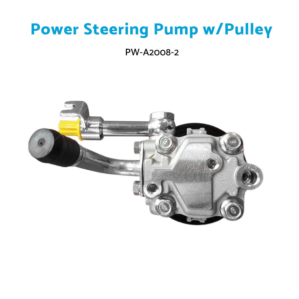Power Steering Pump w or Pulley Fit For Nissan Navara D40 2. 5 4cyl Diesel 2005-2015-3