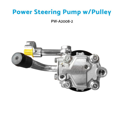 Power Steering Pump w or Pulley Fit For Nissan Navara D40 2. 5 4cyl Diesel 2005-2015-3