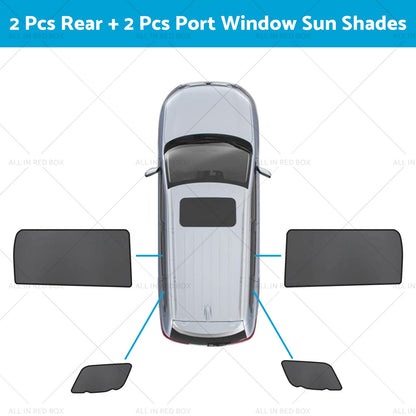 Front Rear Port Window Magnetic Sun Shade Suitable for Kia Carnival KA4 20-23-5