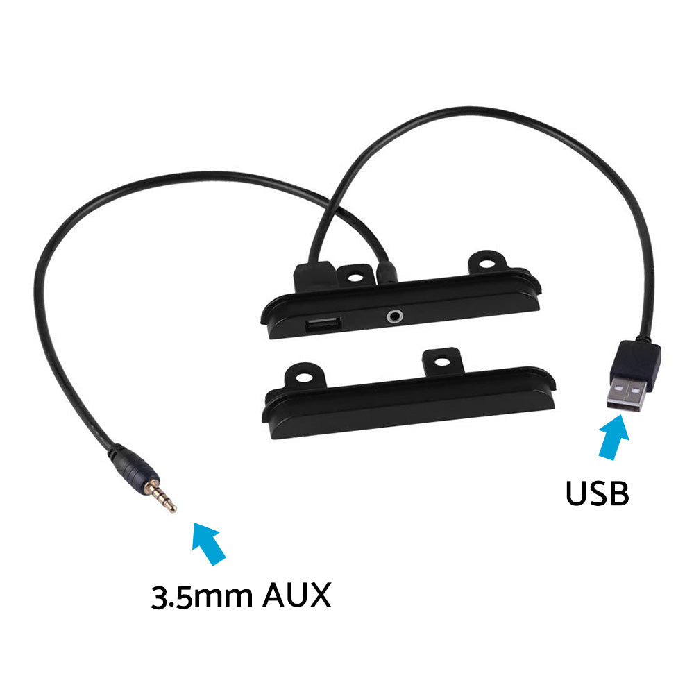 2 DIN Fascia Facia dash kit side trims BracketsUSB AUX port Suitable For Toyota-1