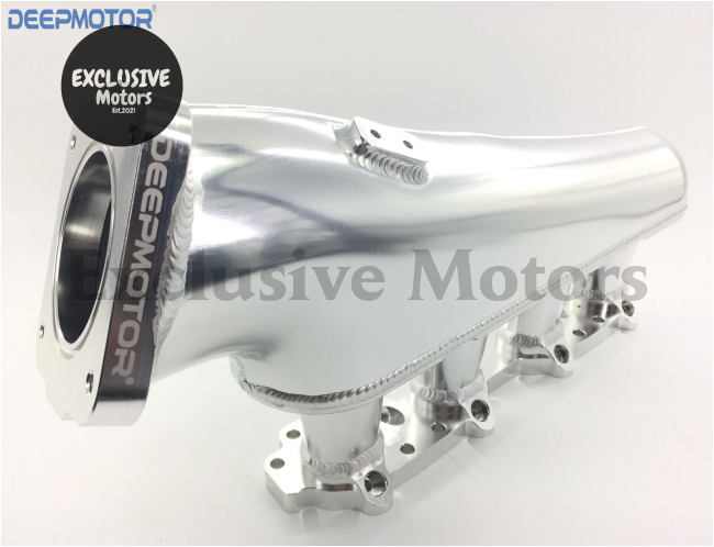 76mm Billet Intake Manifold with Fuel Rail and Throttle Body (Silver) for Nissan S14, S15 SR20DET