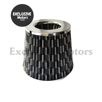 76Mm High Flow Air Filter Intake Kit - Universal