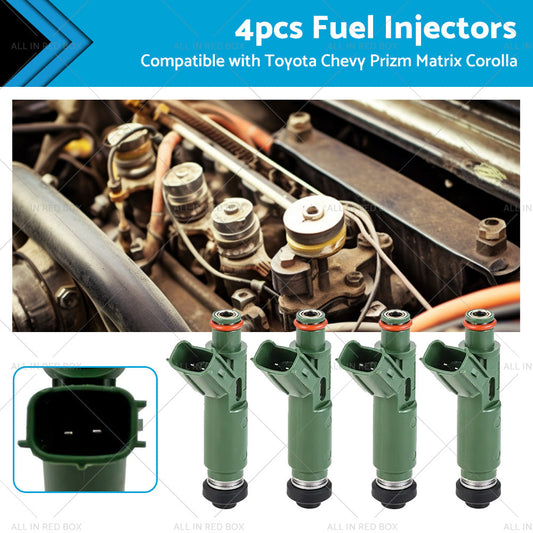 4PCS Fuel Injector Suitable For Toyota Chevy Prizm Matrix Corolla 23250-22040-0