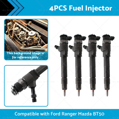 4PCS Diesel Fuel Injector Suitable for Mazda BT50 Ford Ranger PK PJ 0445110250-2