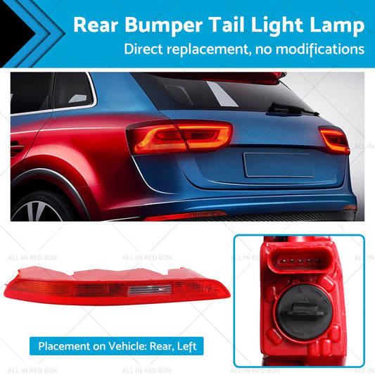 Left Rear Lower Bumper Tail Light Lamp Passenger Side Suitable For Audi Q3 11-15-0