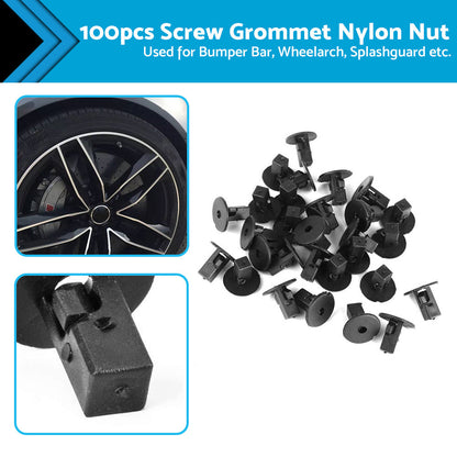Screw Grommet Trim Clip Wheelarch Inner Guard Bumper Nut Suitable For Toyota-0
