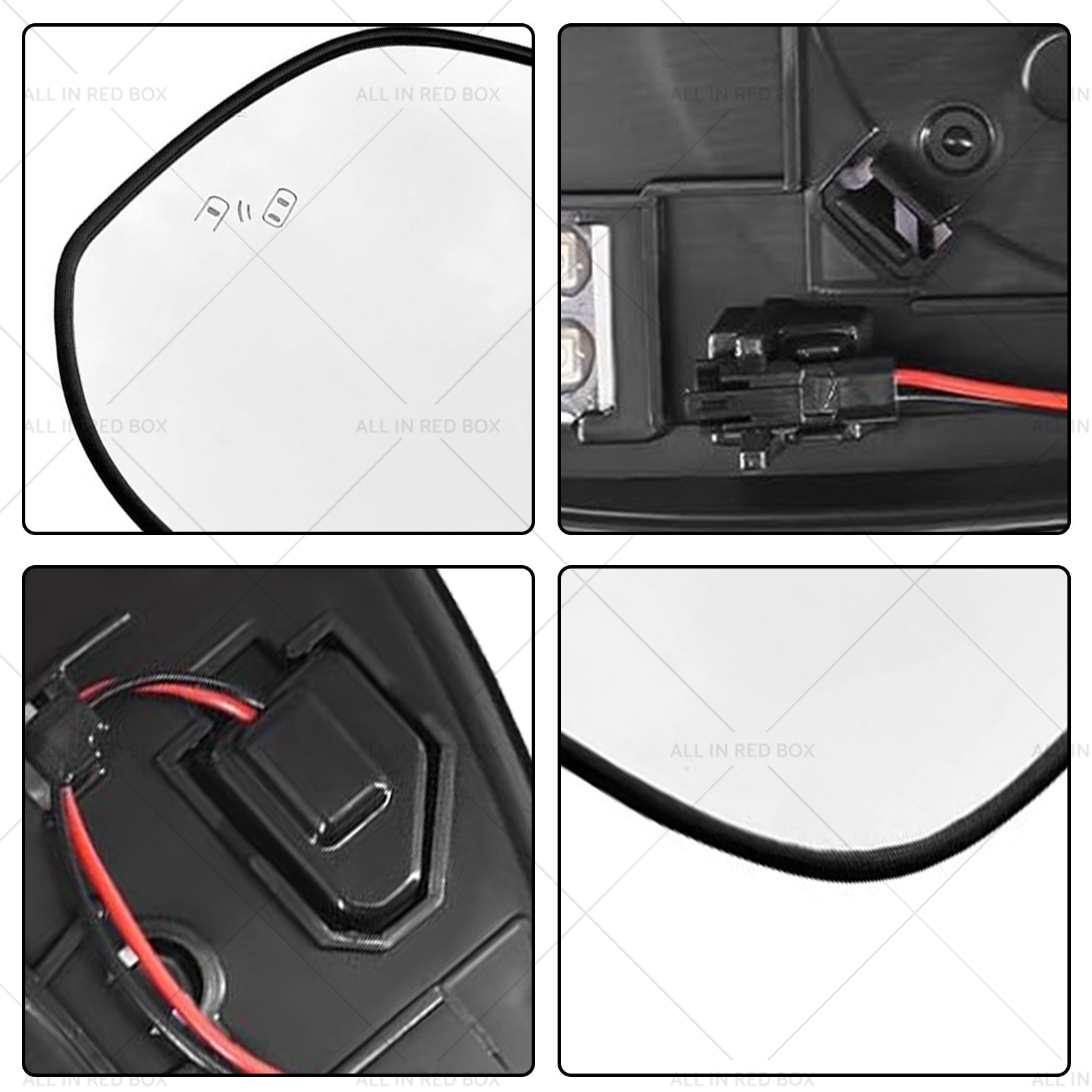Left Passenger Side Mirror Glass Suitable for Toyota RAV4 2016-2018-3