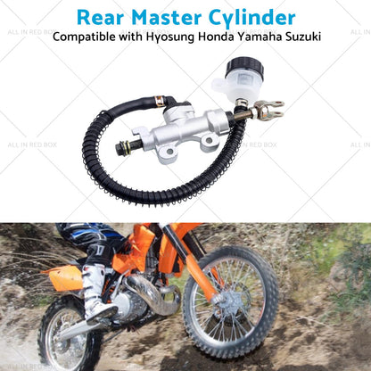 Rear Foot Brake Master Cylinder Pump Reservoir Suitable for Honda Yamaha Suzuki-3