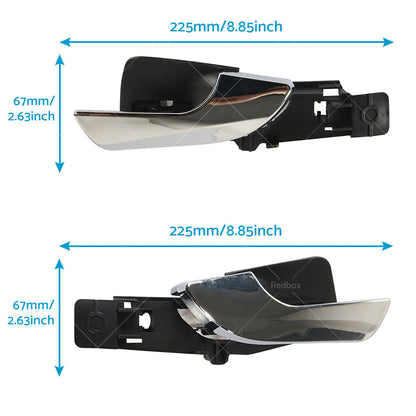 Pair Interior Door Handle Front Left Right Fit For Alfa Romeo Giulietta 10-19-3